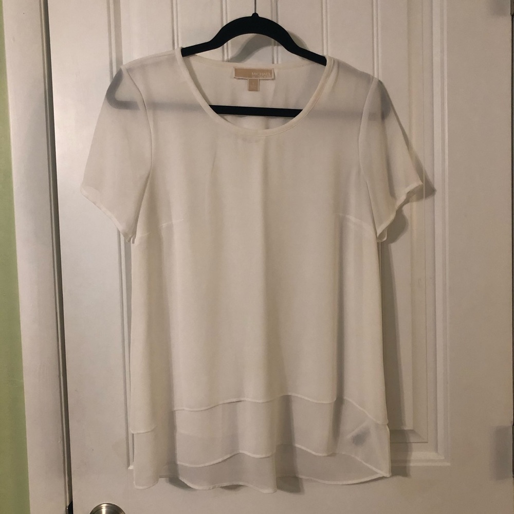 Michael Kors Layered Split-back Top